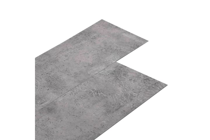 Itsekiinnittyvä PVC lattialankku 5,21 m² 2 mm sementinruskea - Ruskea - Terassilaatat - Ritilä parvekkeelle - Lattia