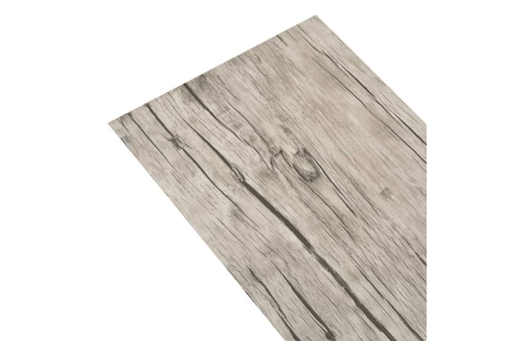 Itsekiinnittyvä PVC-lattialankku 5,21 m² 2 mm tammi kulunut - Beige - Ritilä parvekkeelle - Lattia - Terassilaatat