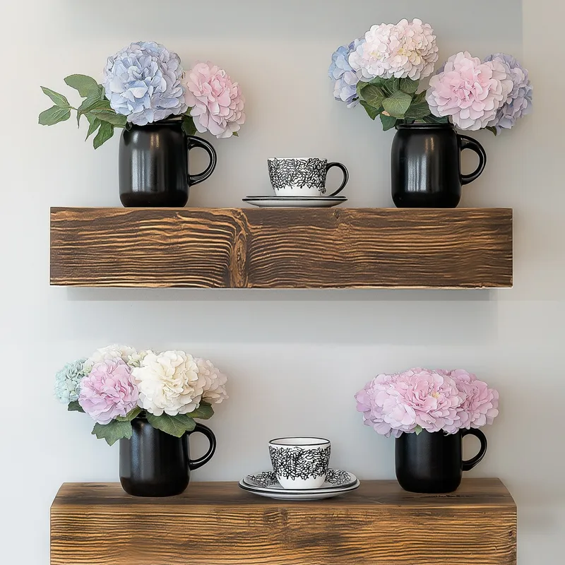Koristeellinen puinen seinähylly Hanah Home Rafact (13 x 60 x 11 cm), undefined