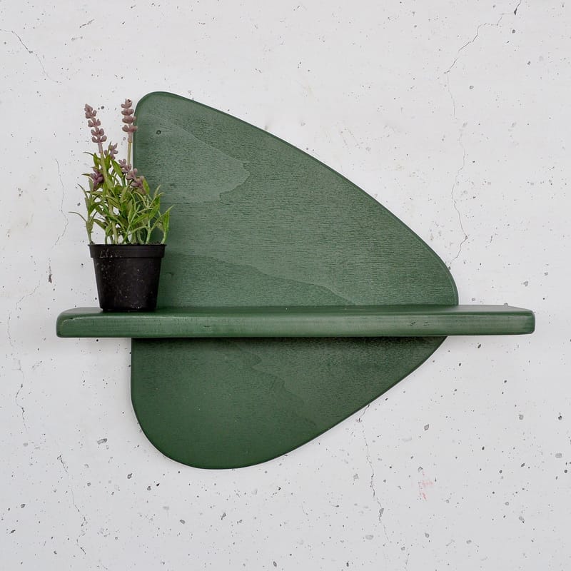 Koristeellinen puinen seinähylly Hanah Home Magna (35 x 32 x 11 cm) Tummanvihreä, undefined