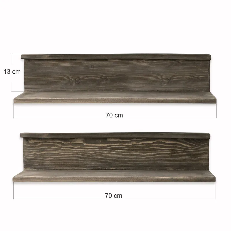 Koristeellinen puinen seinähylly Wallxpert Devin (70 x 8 x 15 cm) puinen - Puinen - Talo & remontointi - Rakentaminen - Lattiat & seinät & katot - Lattia & seinäpinnat