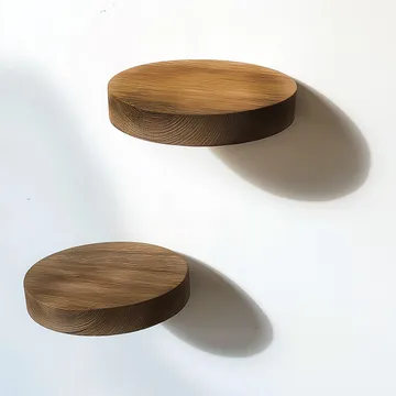 Koristeellinen puinen seinähylly Hanah Home Rafte (12 x 1,9 x 12 cm) Malli kolme hyllyä - Talo & remontointi - Rakentaminen - Lattiat & seinät & katot - Lattia & seinäpinnat