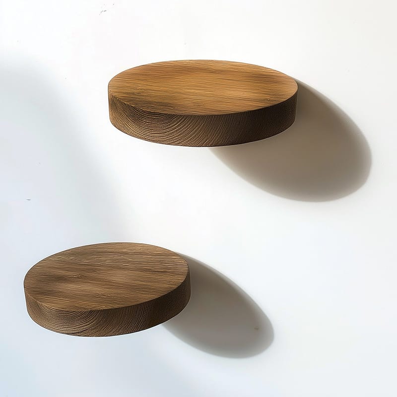 Koristeellinen puinen seinähylly Hanah Home Rafte (12 x 1,9 x 12 cm) Malli kolme hyllyä - Talo & remontointi - Rakentaminen - Lattiat & seinät & katot - Lattia & seinäpinnat