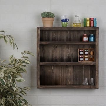 Koristeellinen puinen seinähylly Wallxpert Rafello (42 x 42 x 9 cm) puinen - Puu (luonnonpuuviimeistely) - Talo & remontointi - Rakentaminen - Lattiat & seinät & katot - Lattia & seinäpinnat