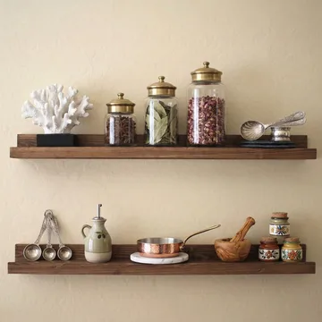 Koristeellinen puinen seinähylly Wallxpert Devin (70 x 8 x 15 cm) puinen - Puinen - Talo & remontointi - Rakentaminen - Lattiat & seinät & katot - Lattia & seinäpinnat