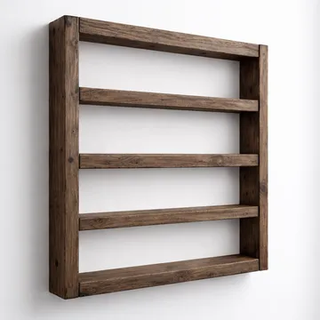 Koristeellinen puinen seinähylly Wallxpert Cevo (50 x 50 x 7 cm) puinen - Puinen - Talo & remontointi - Rakentaminen - Lattiat & seinät & katot - Lattia & seinäpinnat