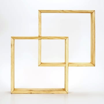 Koristeellinen puinen seinähylly Wallxpert Erno (51 x 51 x 9 cm) Puinen - puinen - Talo & remontointi - Rakentaminen - Lattiat & seinät & katot - Lattia & seinäpinnat