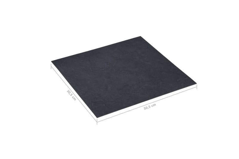 Itsekiinnittyvä lattialankku 20 kpl PVC 1,86 m² - Musta Marmori - Talo & remontointi - Rakentaminen - Lattiat & seinät & katot - Lattia