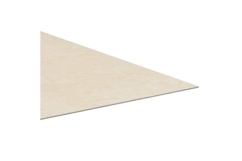 Itsekiinnittyvä lattialankku 20 kpl PVC 1,86 m² beige - Beige - Lattia