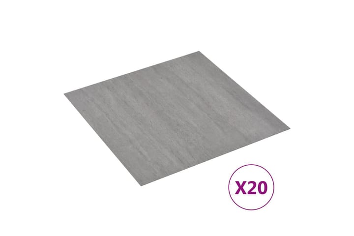Itsekiinnittyvä lattialankku 20kpl PVC 1,86 m² Täplikäs - Harmaa - Lattia