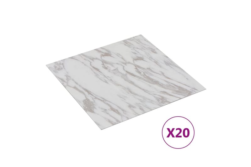 Itsekiinnittyvä lattialankku 20kpl PVC 1,86 m² - Valkoinen - Talo & remontointi - Rakentaminen - Lattiat & seinät & katot - Lattia