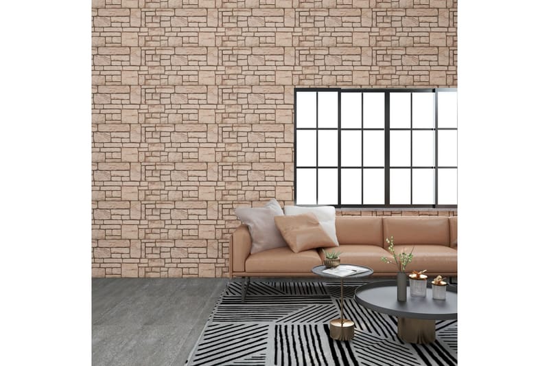 3D-seinäpaneelit beige tiilikuvio 11 kpl EPS - Talo & remontointi - Rakentaminen - Lattiat & seinät & katot - Lattia & seinäpinnat