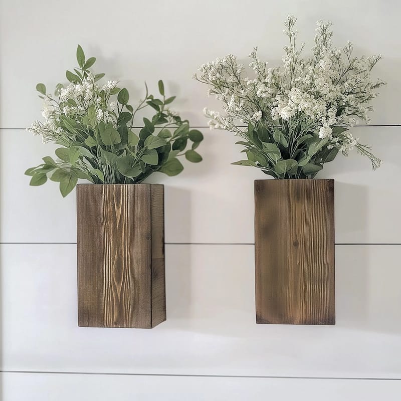 Decorative Wooden Wall Shelf Hanah Home - Talo & remontointi - Rakentaminen - Lattiat & seinät & katot - Lattia & seinäpinnat