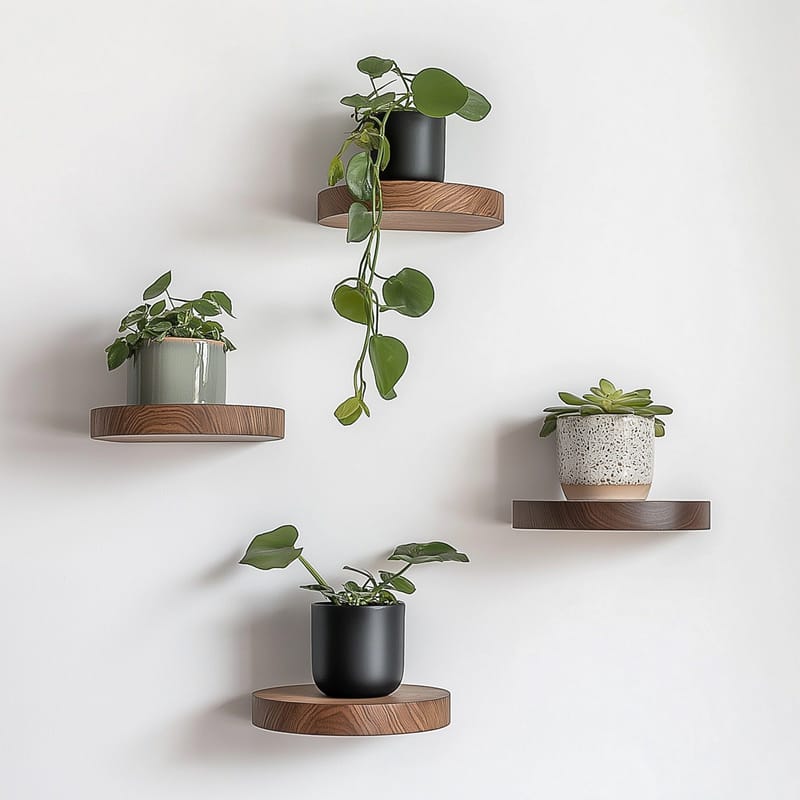 Decorative Wooden Wall Shelf Hanah Home - Talo & remontointi - Rakentaminen - Lattiat & seinät & katot - Lattia & seinäpinnat