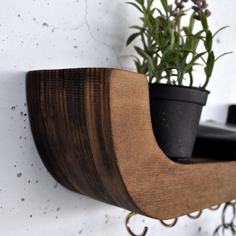 Decorative Wooden Wall Shelf Hanah Home - Talo & remontointi - Rakentaminen - Lattiat & seinät & katot - Lattia & seinäpinnat