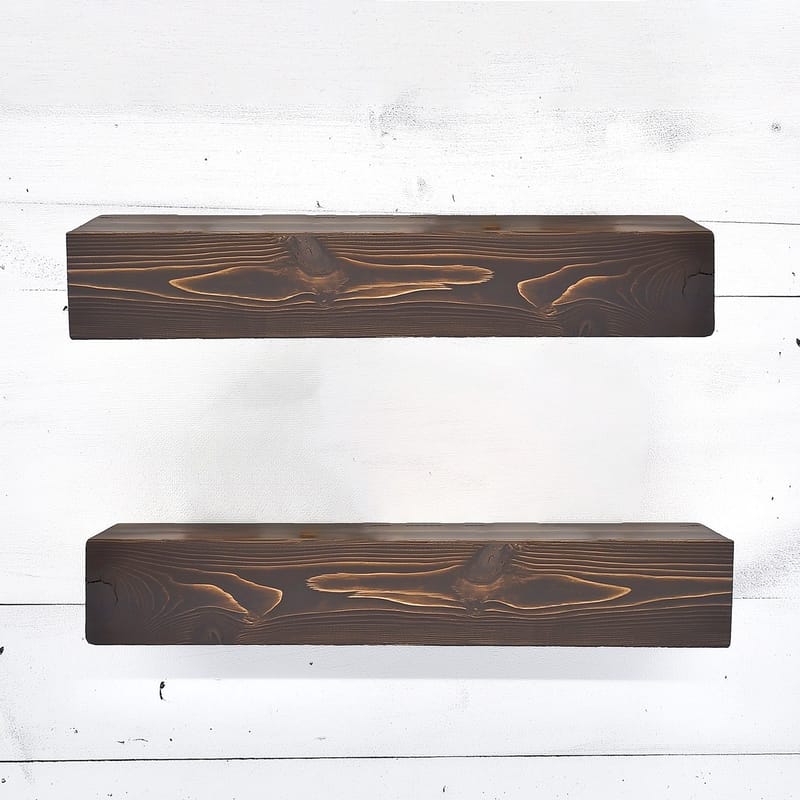 Decorative Wooden Wall Shelf Hanah Home - Talo & remontointi - Rakentaminen - Lattiat & seinät & katot - Lattia & seinäpinnat