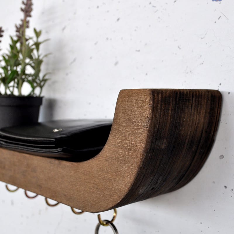 Decorative Wooden Wall Shelf Hanah Home - Talo & remontointi - Rakentaminen - Lattiat & seinät & katot - Lattia & seinäpinnat