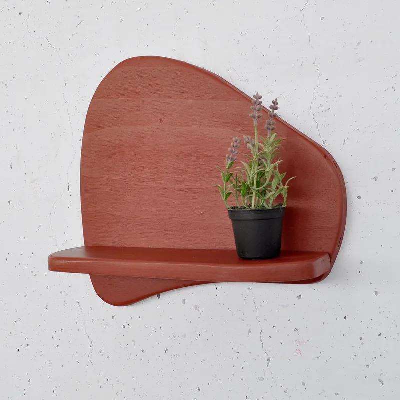 Decorative Wooden Wall Shelf Hanah Home - Talo & remontointi - Rakentaminen - Lattiat & seinät & katot - Lattia & seinäpinnat