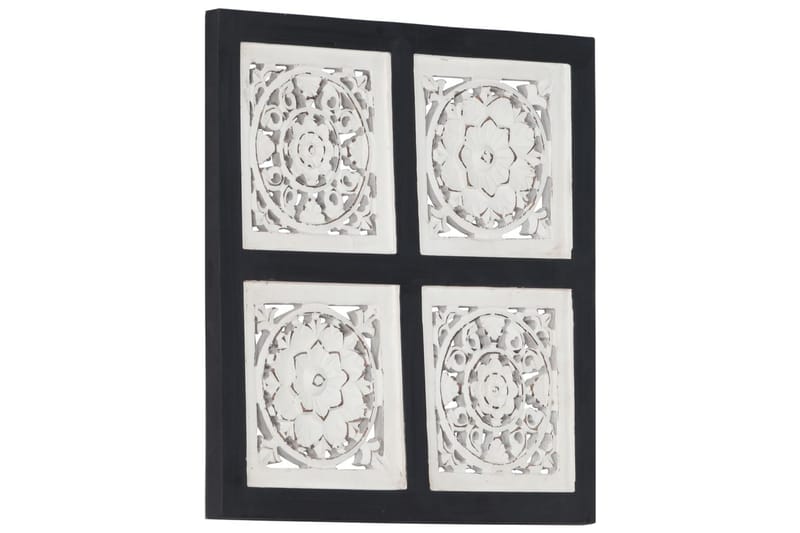 Käsin veistetty seinäpaneeli MDF 40x40x1,5 cm musta/valkoine - Musta - Talo & remontointi - Rakentaminen - Lattiat & seinät & katot - Lattia & seinäpinnat