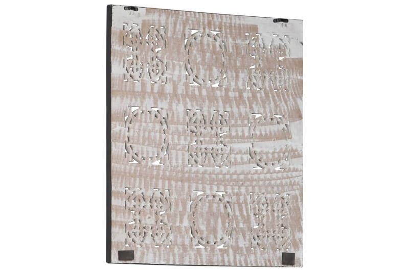 Käsin veistetty seinäpaneeli MDF 60x60x1,5 cm musta/valkoine - Musta - Talo & remontointi - Rakentaminen - Lattiat & seinät & katot - Lattia & seinäpinnat