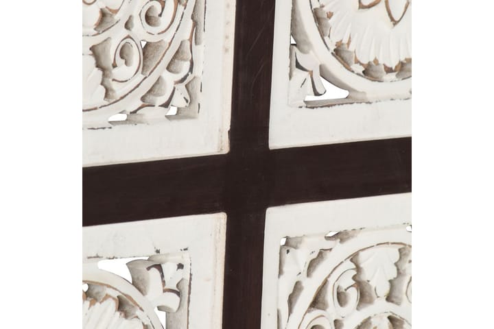 Käsin veistetty seinäpaneeli MDF 60x60x1,5 cm ruskea/valkoin - Ruskea - Lattia & seinäpinnat
