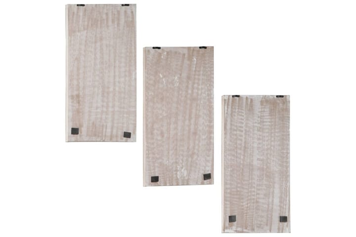 Käsinveistetty seinäpaneeli 3 kpl MDF 40x60x1,5 cm - Ruskea - Lattia & seinäpinnat