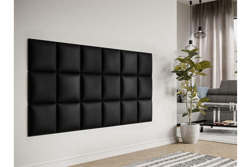 Pehmustettu Seinäpaneeli Sharnel 30x30 cm - Tummanharmaa - Talo & remontointi - Rakentaminen - Lattiat & seinät & katot - Lattia & seinäpinnat