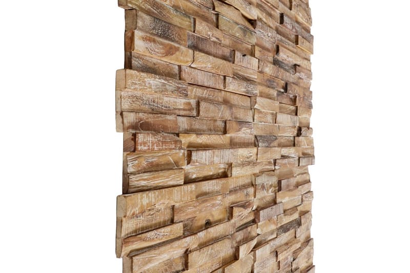 Seinäpäällystepaneelit 3D 10 kpl 1,01 m² täysi tiikki - Talo & remontointi - Rakentaminen - Lattiat & seinät & katot - Lattia & seinäpinnat