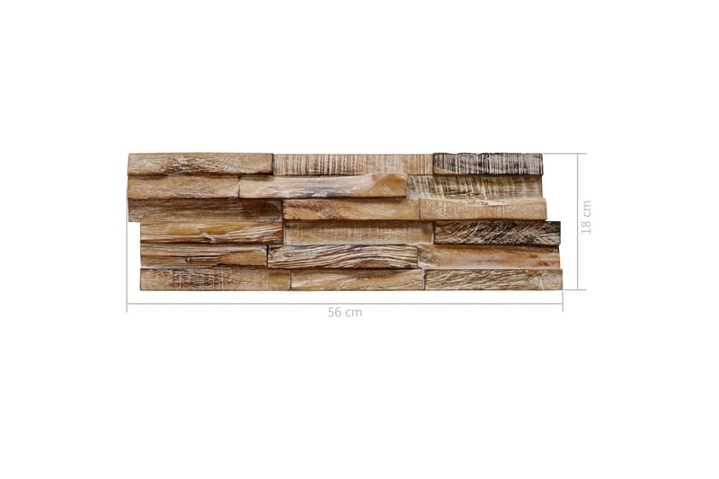 Seinäpäällystepaneelit 3D 10 kpl 1,01 m² täysi tiikki - Talo & remontointi - Rakentaminen - Lattiat & seinät & katot - Lattia & seinäpinnat