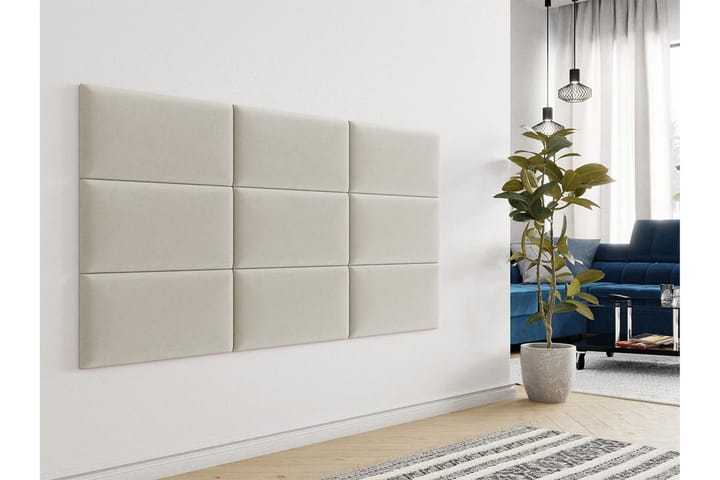 Seinäpaneeli Ballobar 30x4x60 cm - Sametti/Beige - Lattia & seinäpinnat