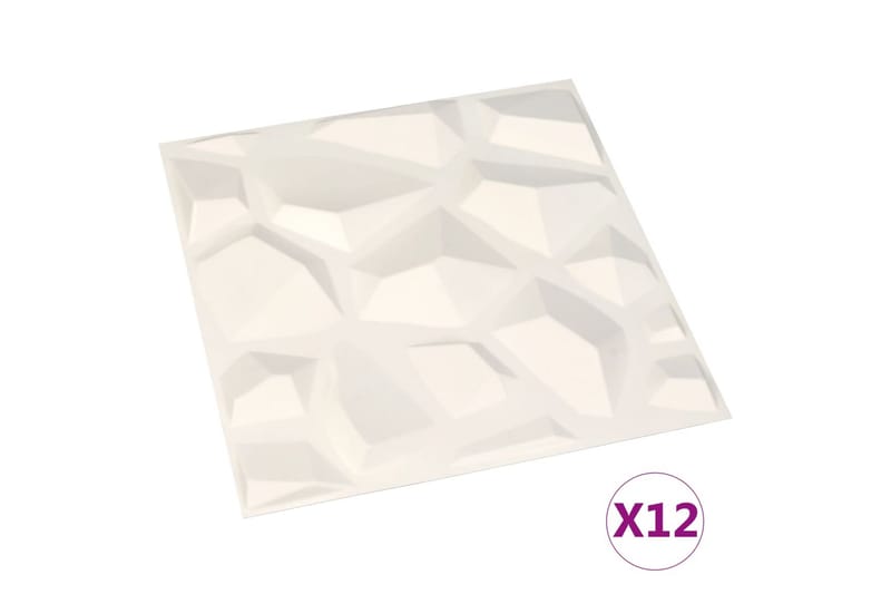 Seinäpaneelit 12 kpl kolmiulotteinen 0,5x0,5 m 3 m² - Talo & remontointi - Rakentaminen - Lattiat & seinät & katot - Lattia & seinäpinnat