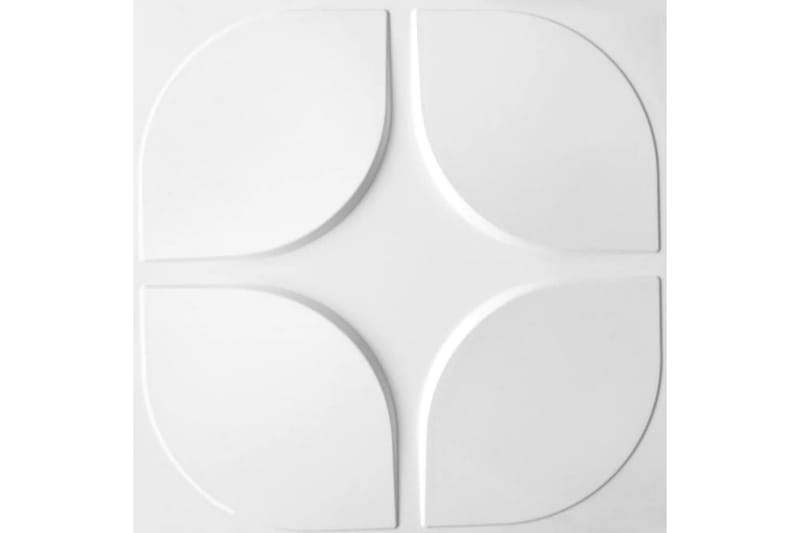WallArt 24 kpl 3D-seinälevyjä GA-WA06 Sweeps - Valkoinen - Talo & remontointi - Rakentaminen - Lattiat & seinät & katot - Lattia & seinäpinnat