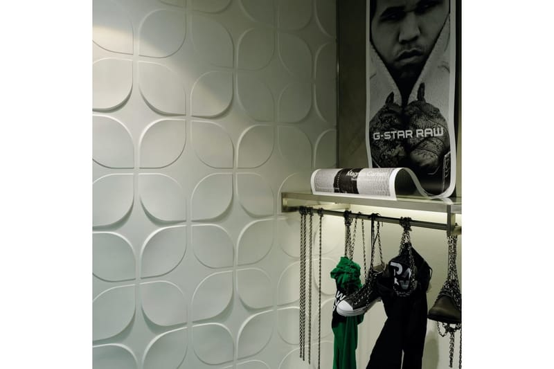 WallArt 24 kpl 3D-seinälevyjä GA-WA06 Sweeps - Valkoinen - Talo & remontointi - Rakentaminen - Lattiat & seinät & katot - Lattia & seinäpinnat