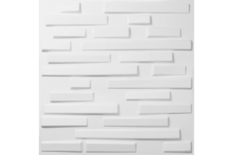 WallArt 24 kpl 3D-seinälevyjä GA-WA13 Ventura - Valkoinen - Talo & remontointi - Rakentaminen - Lattiat & seinät & katot - Lattia & seinäpinnat