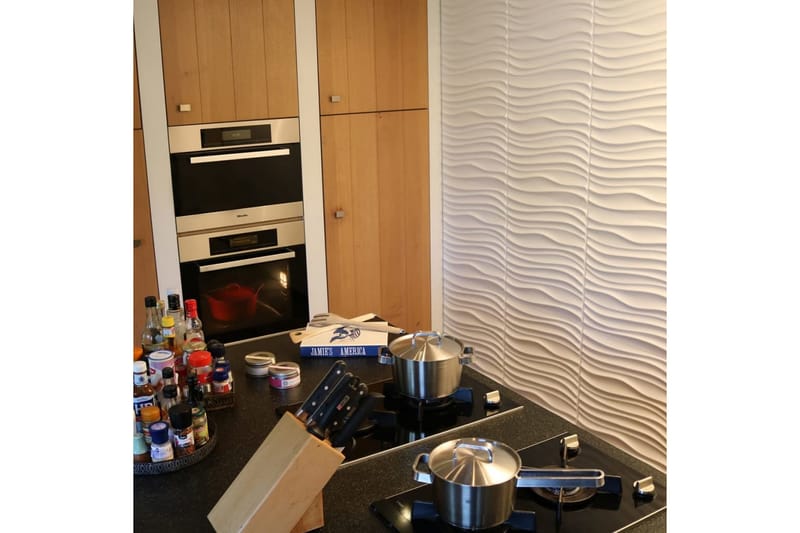 WallArt 24 kpl 3D-seinälevyjä GA-WA22 Maxwell - Valkoinen - Talo & remontointi - Rakentaminen - Lattiat & seinät & katot - Lattia & seinäpinnat