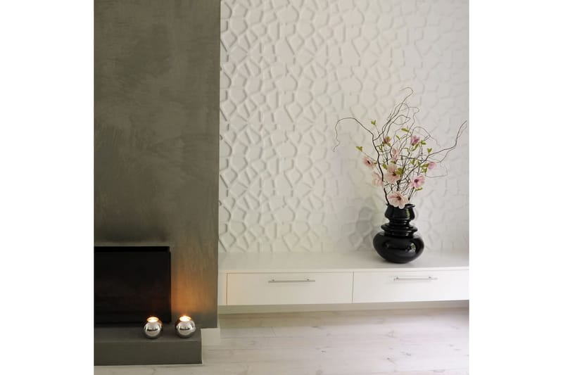 WallArt 24 kpl 3D-seinäpaneeleja GA-WA01 Gaps - Valkoinen - Talo & remontointi - Rakentaminen - Lattiat & seinät & katot - Lattia & seinäpinnat