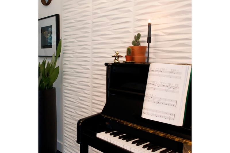 WallArt 3D -seinäpaneelit Valeria 12 kpl GA-WA24 - Valkoinen - Talo & remontointi - Rakentaminen - Lattiat & seinät & katot - Lattia & seinäpinnat
