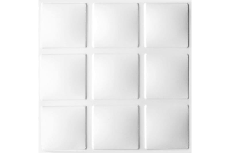 WallArt Seinäpaneelit 3D Cubes 12 kpl GA-WA07 - Valkoinen - Talo & remontointi - Rakentaminen - Lattiat & seinät & katot - Lattia & seinäpinnat