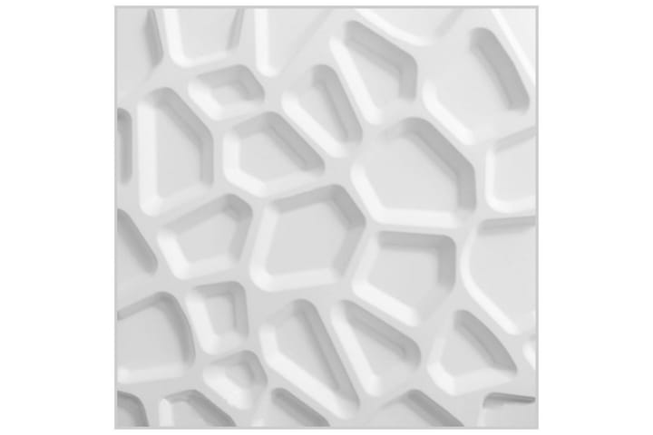 WallArt Seinäpaneelit 3D Gaps 12 kpl GA-WA01 - Valkoinen - Lattia & seinäpinnat