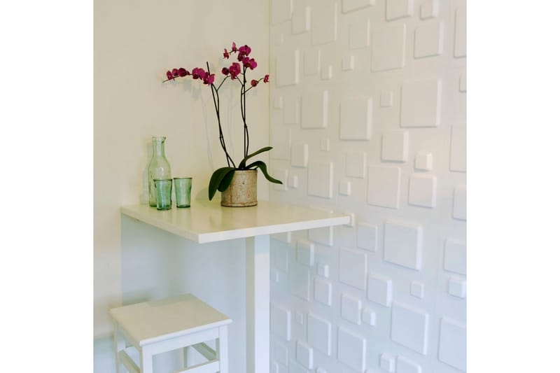 WallArt Seinäpaneelit 3D neliöt 12 kpl GA-WA09 - Valkoinen - Talo & remontointi - Rakentaminen - Lattiat & seinät & katot - Lattia & seinäpinnat