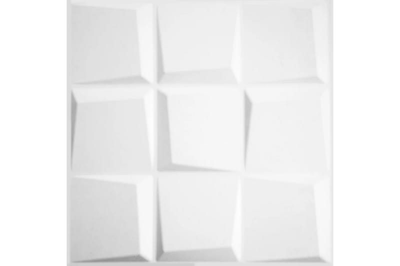 WallArt Seinäpaneelit 3D Oberon 12 kpl GA-WA21 - Valkoinen - Talo & remontointi - Rakentaminen - Lattiat & seinät & katot - Lattia & seinäpinnat