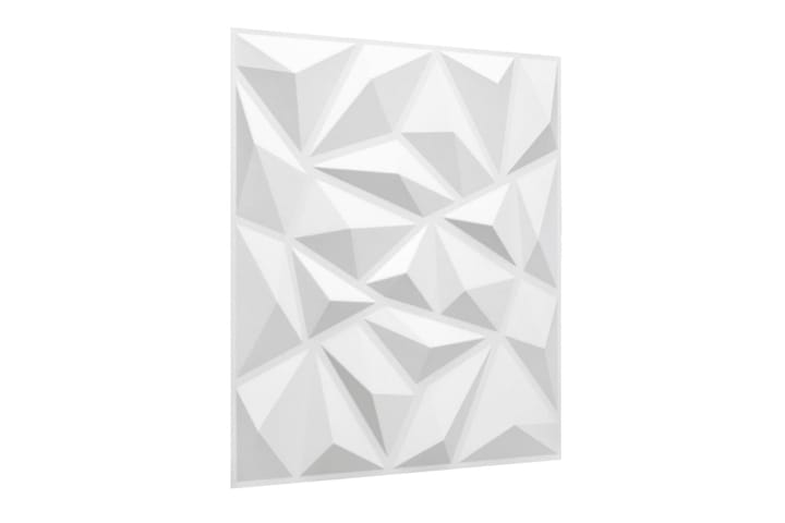WallArt Seinäpaneelit 3D Puck 24 kpl GA-WA27 - Valkoinen - Lattia & seinäpinnat