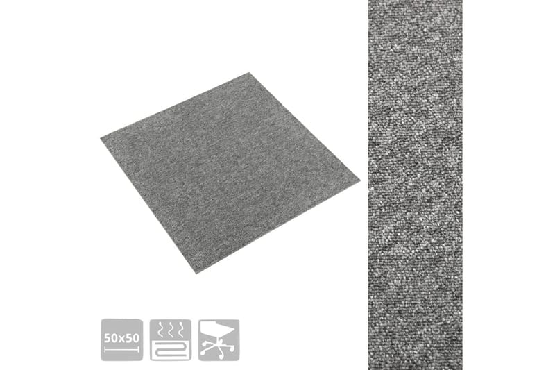 Tekstiililaatta 20 kpl 5 mÂ² 50x50 cm harmaa - Harmaa - Talo & remontointi - Rakentaminen - Lattiat & seinät & katot - Lattia