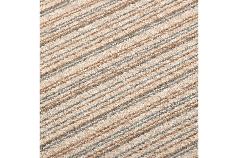 Tekstiililaatta 20 kpl 5 mÂ² 50x50 cm raidallinen beige - Beige - Lattia - Kokolattiamatot