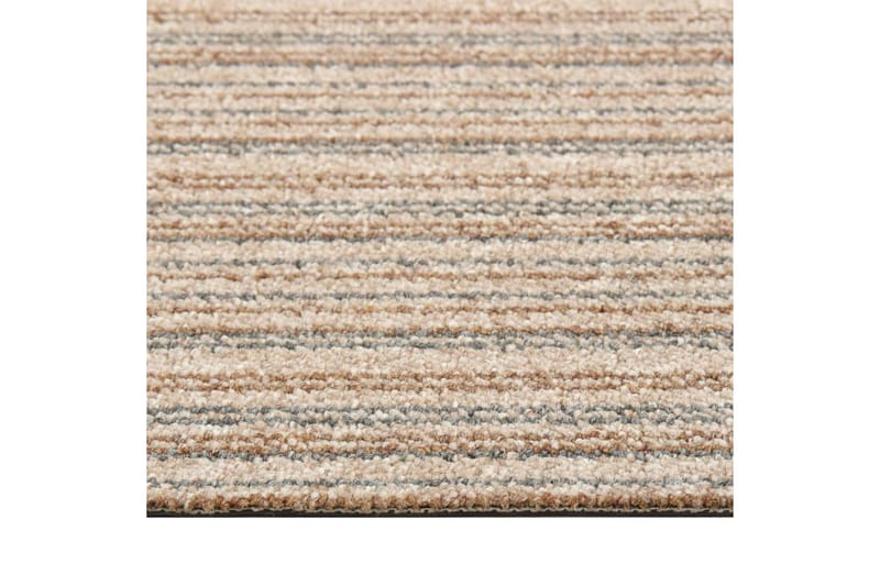 Tekstiililaatta 20 kpl 5 mÂ² 50x50 cm raidallinen beige - Beige - Talo & remontointi - Rakentaminen - Lattiat & seinät & katot - Lattia