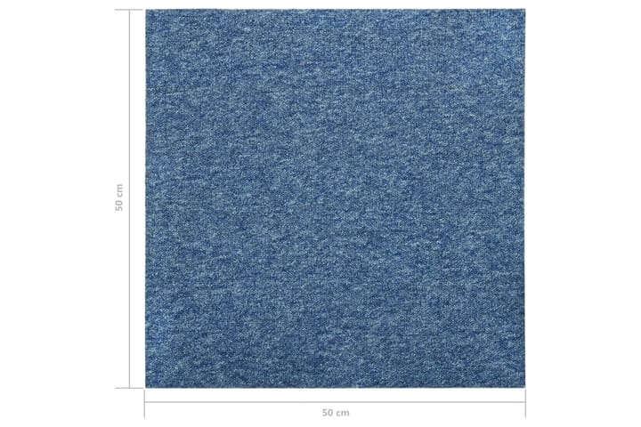 Tekstiililaatta 20 kpl 5 mÂ² 50x50 cm sininen - Sininen - Lattia - Kokolattiamatot