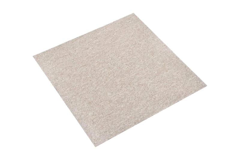 Tekstiililaatta 20 kpl 5 mÂ² 50x50 cm vaalea beige - Beige - Talo & remontointi - Rakentaminen - Lattiat & seinät & katot - Lattia