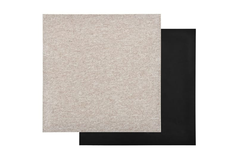 Tekstiililaatta 20 kpl 5 mÂ² 50x50 cm vaalea beige - Beige - Talo & remontointi - Rakentaminen - Lattiat & seinät & katot - Lattia