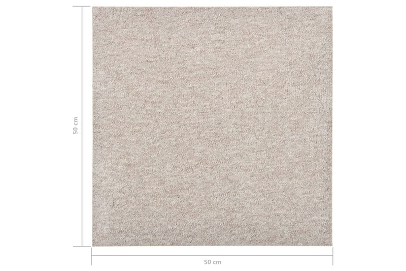 Tekstiililaatta 20 kpl 5 mÂ² 50x50 cm vaalea beige - Beige - Talo & remontointi - Rakentaminen - Lattiat & seinät & katot - Lattia