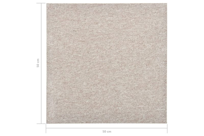 Tekstiililaatta 20 kpl 5 mÂ² 50x50 cm vaalea beige - Beige - Lattia - Kokolattiamatot